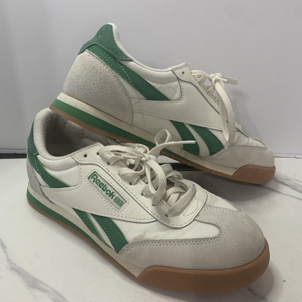 Men's Reebok Royal Alperez Dash White/Grey/Green Sneakers Women 9.5 Mens 8